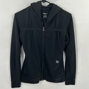Wilson Women's Black Activewear Zip Hoodie Size Small